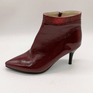 Jingpin Womens‎ Ankle Boots Red Patent EU 41